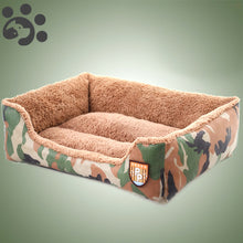 Load image into Gallery viewer, Camo Plush Dog Bed
