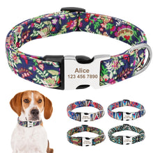 Load image into Gallery viewer, Nylon Print Collar Personalized Custom Engraved

