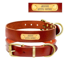 Load image into Gallery viewer, Genuine Leather Collar Free Engraving
