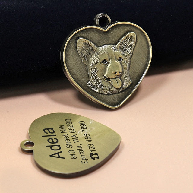 Custom Engraved Dog ID Tag