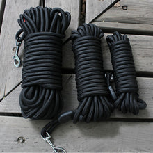 Load image into Gallery viewer, Black Nylon Long Tracking/Training Lead
