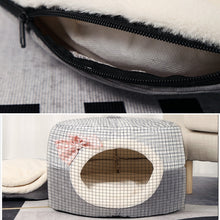 Load image into Gallery viewer, 2 in 1 Cats Indoor House/Bed
