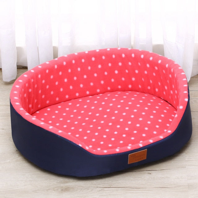Dot Pattern Quality Dog/Cat Bed