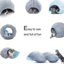 Load image into Gallery viewer, Foldable Felt Round Cave Bed
