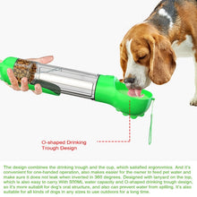 Load image into Gallery viewer, Dog Portable Multifunctional Water/Food Bottle

